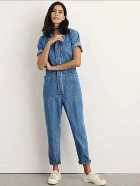 NWT Alex Mill Standard Shortsleeve Jumpsuit Sz S